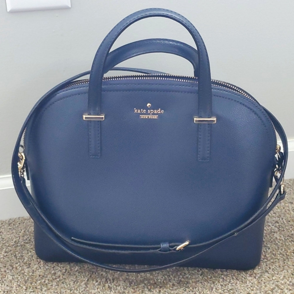 Navy Kate Spade satchel